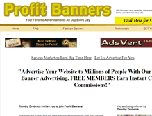 Tablet Screenshot of profitbanners.com